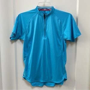 Bontrager blue cycling jersey